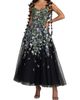 Mac Duggal Women's Floral-Embroidered Tassel Tulle Cocktail Dress - 1
