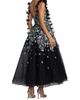 Mac Duggal Women's Floral-Embroidered Tassel Tulle Cocktail Dress - 2