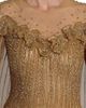 Mac Duggal Women's Floral Beaded Mesh Cape Gown - 3