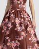 Mac Duggal Women's Floral Satin Drop Waist Midi Dress - 4