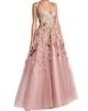 Mac Duggal Women's Floral Seqiun Ribbon Gown - 4