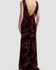 Mac Duggal Women's Floral Velvet Burnout Cowlback Gown - 3