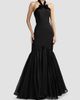 Mac Duggal Women's Halter Bow Mermaid Chiffon Gown - 1