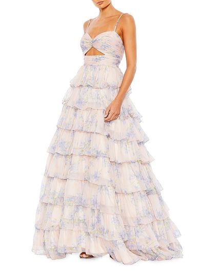 Mac Duggal - Women's Ieena Floral Chiffon Ballgown