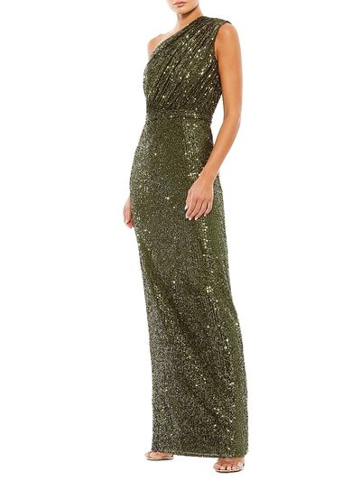 Mac Duggal Women's Ieena Sequined One-Shoulder Gown