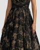 Mac Duggal Women's Metallic Lace V-Neck A-Line Midi Dress - 4
