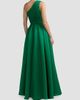 Mac Duggal Women's One-Shoulder Satin Column Gown - 2