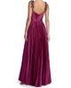 Mac Duggal Women's Petite Charmeuse Floral Strap A-Line Gown - 2