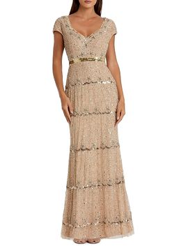 Mac Duggal Women's Petite Embellished Tulle Sweetheart Gown