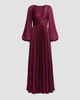 Mac Duggal Women's Pleated Charmeuse Deep V-Neck Gown - 1