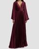 Mac Duggal Women's Pleated Charmeuse Deep V-Neck Gown - 2