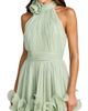 Mac Duggal Women's Pleated Chiffon Tiered Midi-Dress - 3