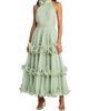Mac Duggal Women's Pleated Chiffon Tiered Midi-Dress - 4