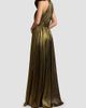 Mac Duggal Women's Pleated Metallic Sleeveless Gown - 2