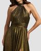 Mac Duggal Women's Pleated Metallic Sleeveless Gown - 3
