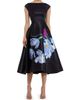 Mac Duggal Women's Satin Painted Floral Cocktail Dress - 4