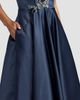 Mac Duggal Women's Satin Sequin Floral A-Line Gown - 5