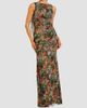 Mac Duggal Women's Sequin Floral Mesh Column Gown - 1