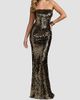 Mac Duggal Women's Sequin Strapless Fitted Column Gown - 5