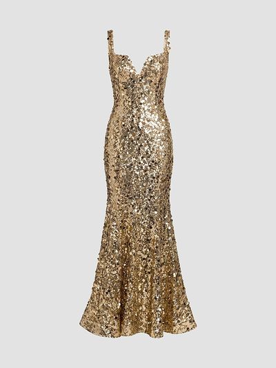 Mac Duggal Women's Sequined Mermaid Gown