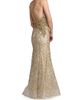 Mac Duggal Women's Srapless Beaded Mesh Trumpet Gown - 2