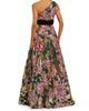 Mac Duggal Women's Velvet Bow One-Shoulder Sequin Ballgown - 2