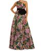 Mac Duggal Women's Velvet Bow One-Shoulder Sequin Ballgown - 4