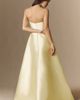 Mac Duggal Yellow Strapless Mikado Floral Ball Gown - 2