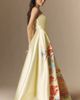Mac Duggal Yellow Strapless Mikado Floral Ball Gown - 4