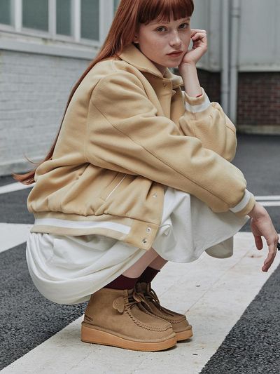 MAC MOC Leather Moisture-Resistant 3cm Heel Moccasin Boots