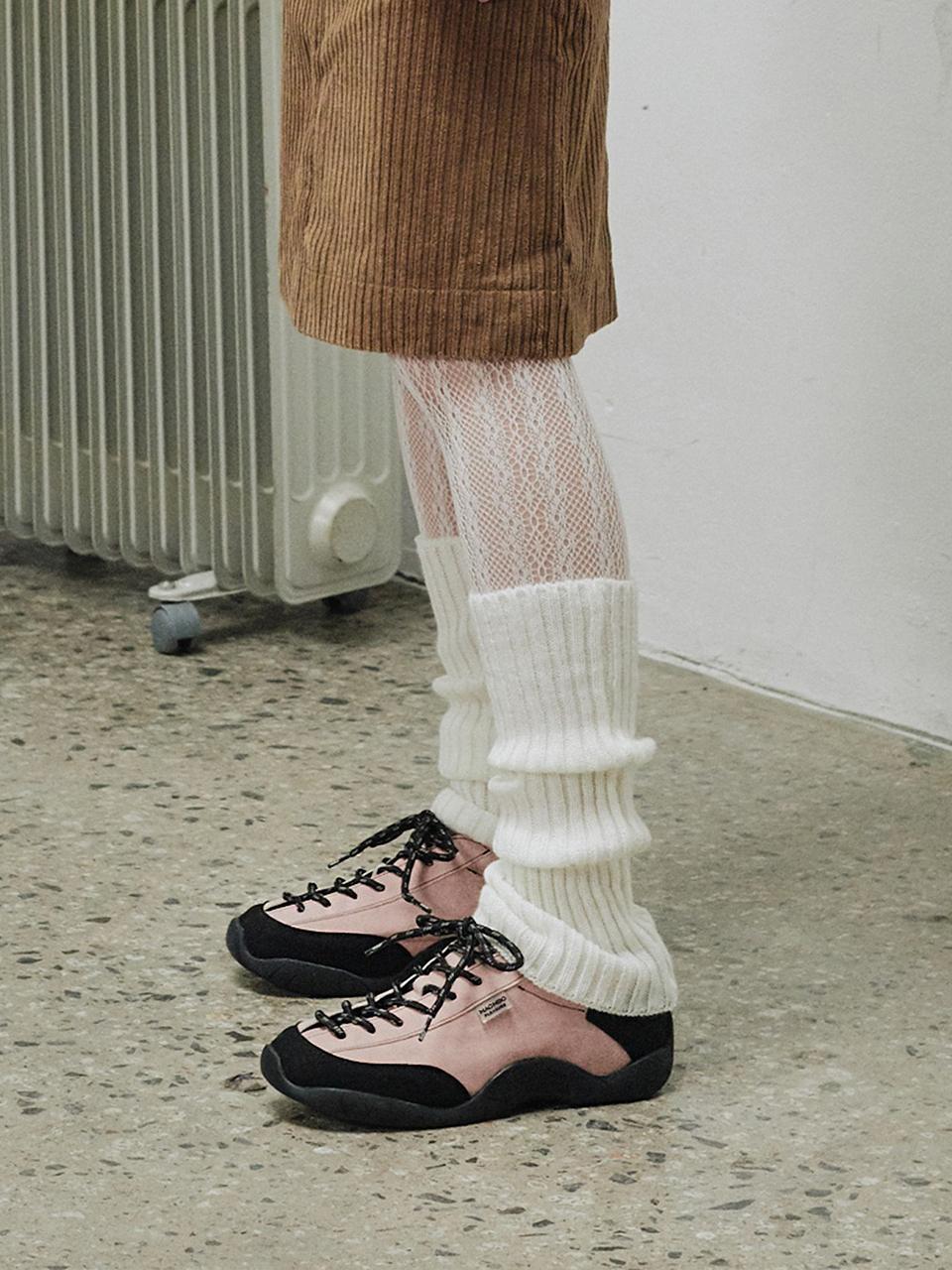 MAC MOC Speedy Casual Sporty Daily Sneakers [Black/White/Pink]
