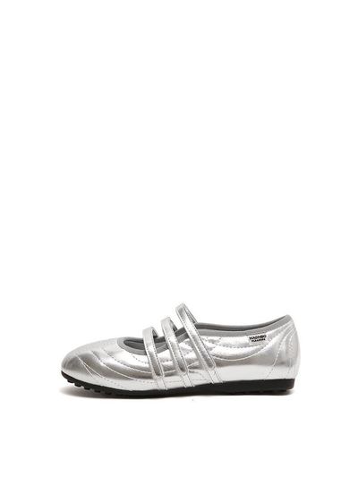 MAC MOC Three-Stripe Round Toe Sport Balletcore Sneakers