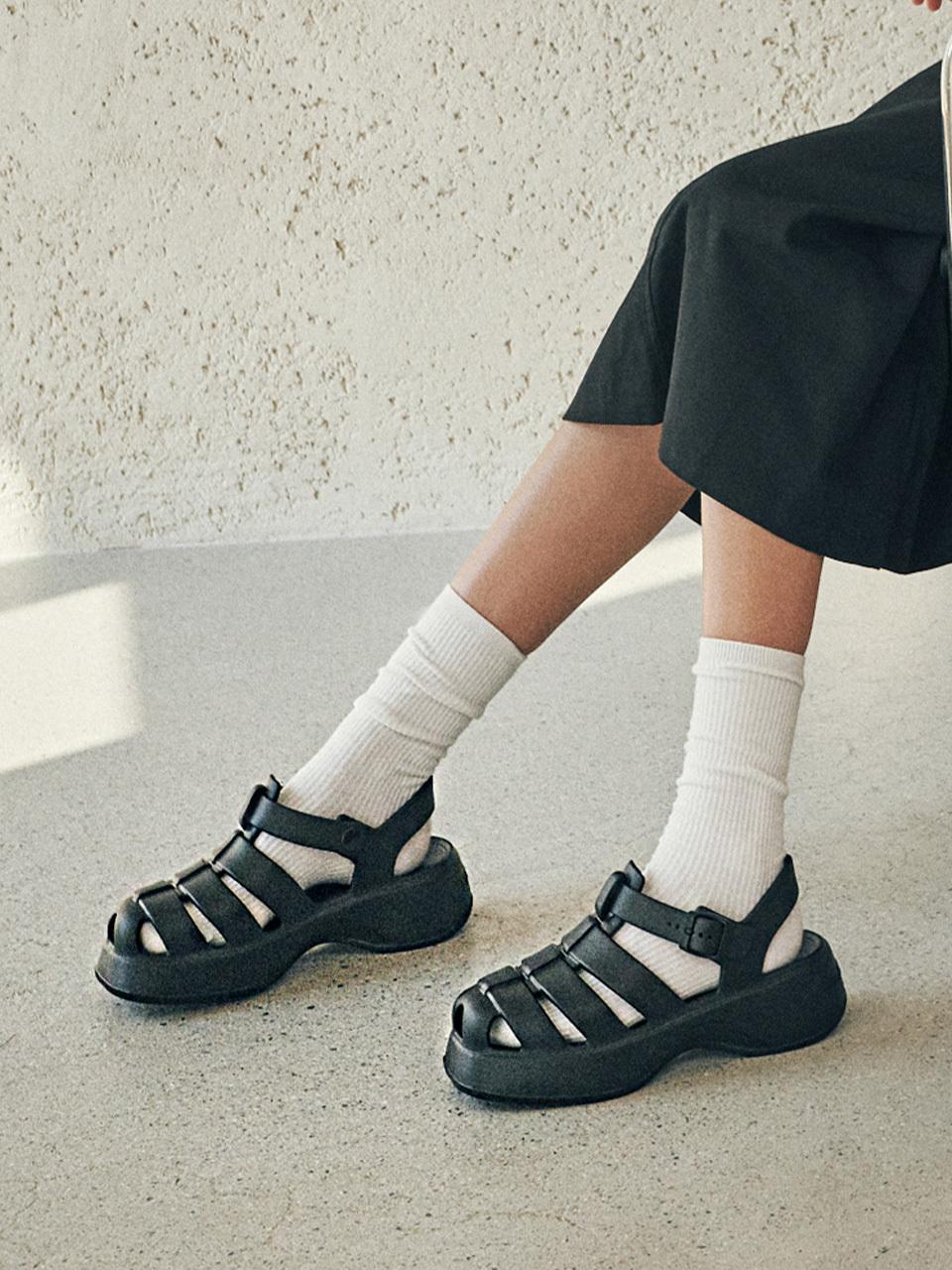 MAC MOC Ultra-lightweight Fisherman Platform Sandals (RAINSANDAL)