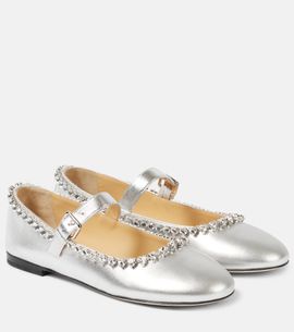 Mach & Mach Mach & Mach Audrey leather ballet flats