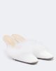 Mach & Mach Mach & Mach Bridal feather-trimmed mules - 1