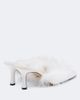 Mach & Mach Mach & Mach Bridal feather-trimmed mules - 3