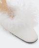 Mach & Mach Mach & Mach Bridal feather-trimmed mules - 6