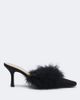Mach & Mach Mach & Mach Carolyn feather-trimmed satin mules - 5
