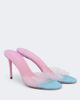 Mach & Mach Mach & Mach Crystal Flame embellished PVC mules - 1