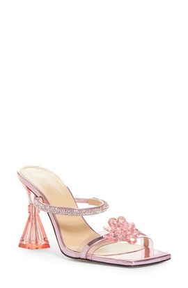 Mach & Mach Mach & Mach Crystal Flower Slide Sandal