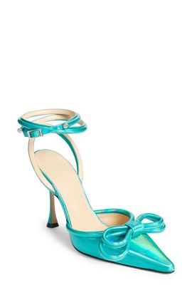 Mach & Mach Mach & Mach Double Bow Ankle Strap Pump