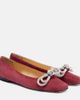 Mach & Mach Mach & Mach Double Bow embellished suede ballet flats - 1