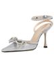 MACH & MACH MACH & MACH Double Bow Glitter High Heels Silver - 1