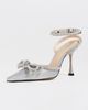 MACH & MACH MACH & MACH Double Bow Glitter High Heels Silver - 2