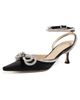 MACH & MACH MACH & MACH Double Bow Satin Pumps Black - 1