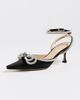 MACH & MACH MACH & MACH Double Bow Satin Pumps Black - 2
