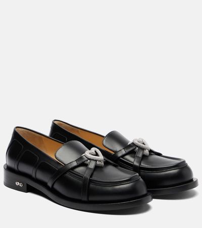 Mach & Mach Mach & Mach Double Heart leather loafers