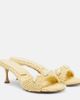 Mach & Mach Mach & Mach Embellished crochet mules - 1