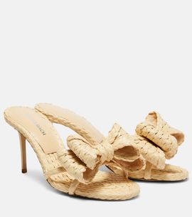 Mach & Mach Mach & Mach Le Cadeau 85 raffia mules
