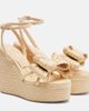 Mach & Mach Mach & Mach Le Cadeau raffia espadrille wedges - 1